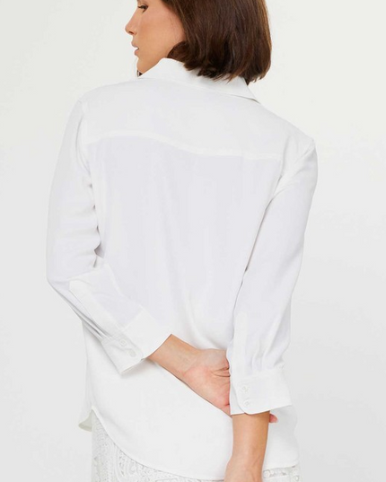 White Button Down Blouse