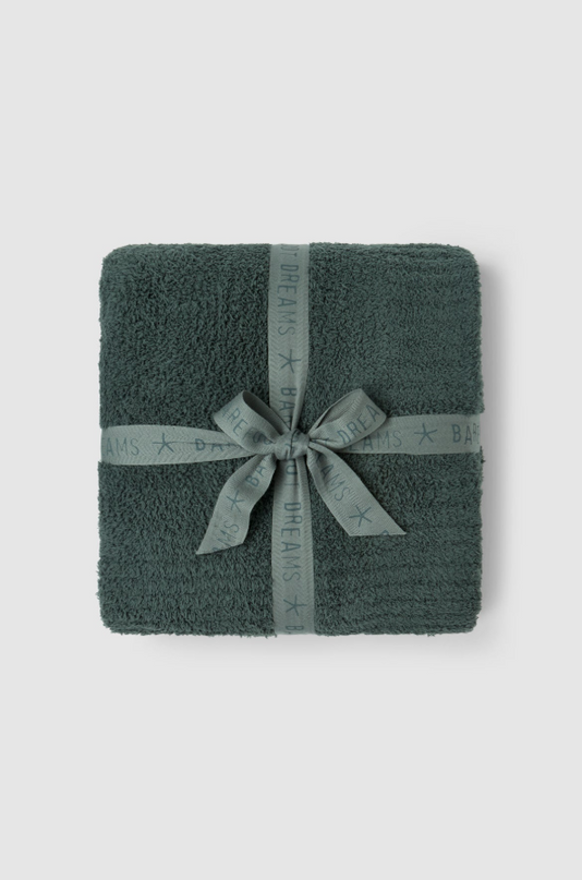 Barefoot Dreams CozyChic Deep Juniper Throw Blankets & Throws in at Wrapsody
