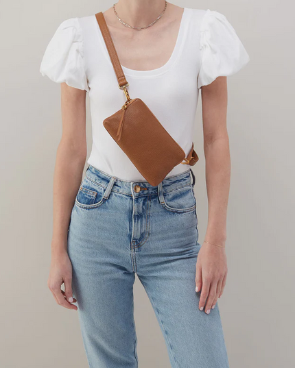 Hobo Fern Slim Belt Bag in Warm Honey Handbags in at Wrapsody