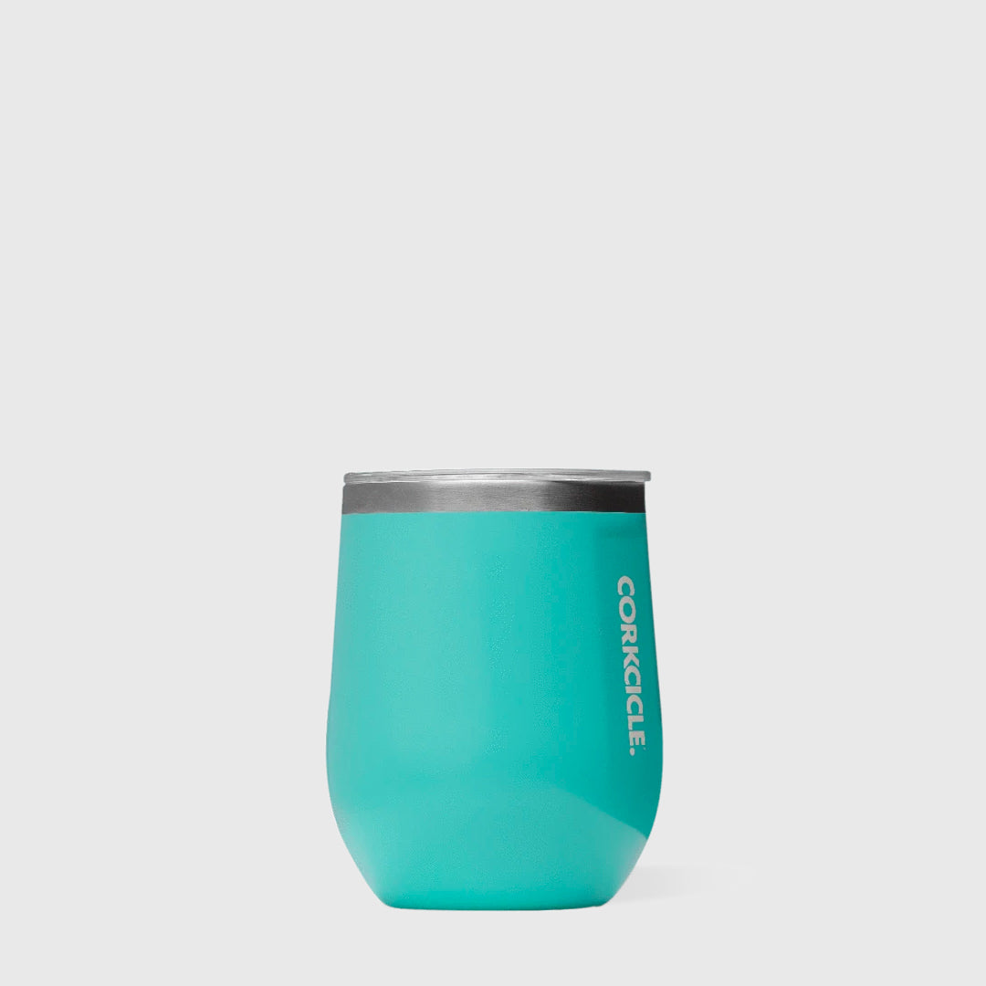 Corkcicle Stemless Wine 12oz Drinkware in Turquoise at Wrapsody
