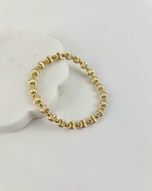 Enewton Dignity Grateful 6mm Gold Bracelet Bracelets in  at Wrapsody