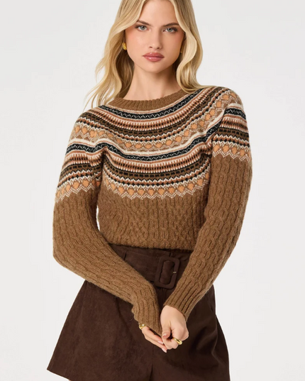 ASTR the Label Daria Camel Sweater