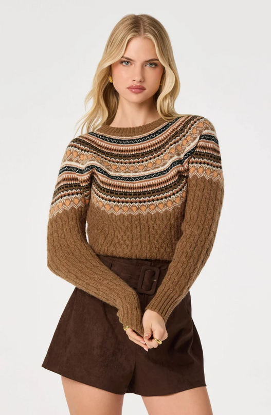 ASTR the Label Daria Camel Sweater