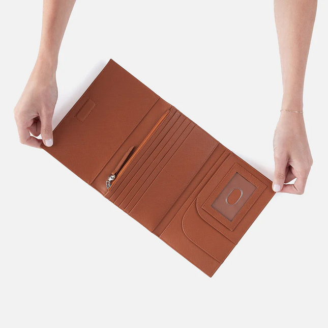 Hobo Essential Wallet Crossbody in Lion Saffiano Wallets in  at Wrapsody