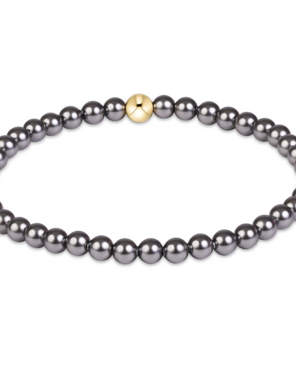 Enewton Classic 4mm Bracelet Dark Grey Pearl
