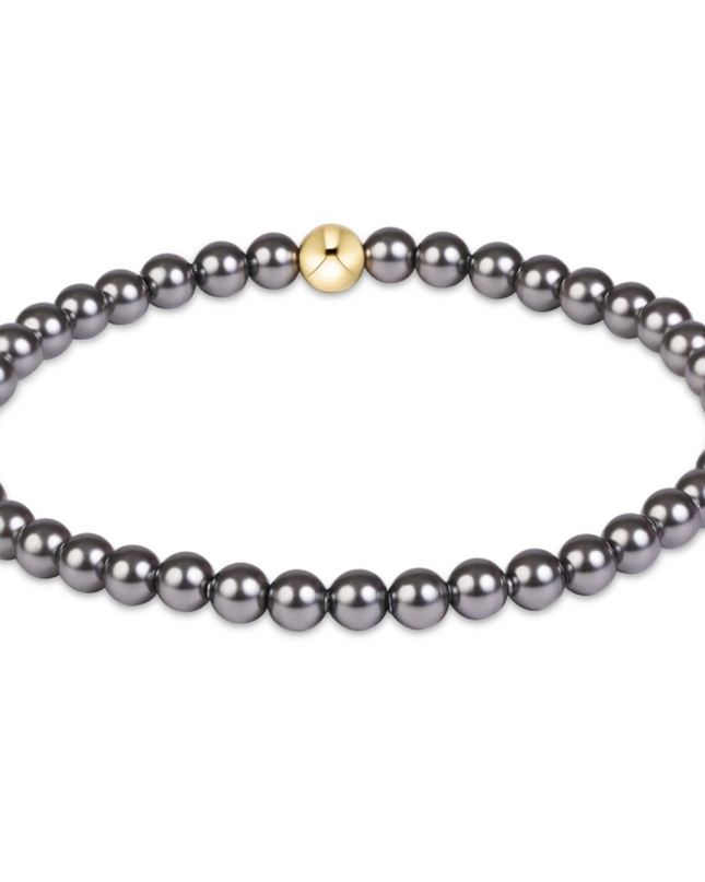Enewton Classic 4mm Bracelet Dark Grey Pearl Bracelets in at Wrapsody