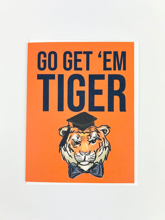 Card Go Gem 'Em Tiger Graduation