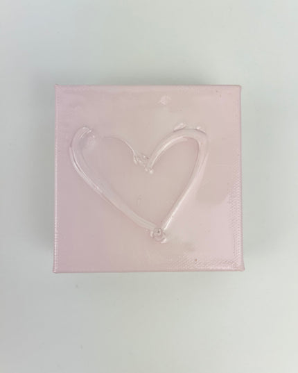 Light Pink Mini Hearts Canvas Home Decor in  at Wrapsody