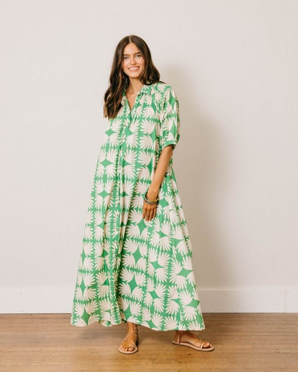 Oasis Viridian Tile Midi/Maxi Dress Dresses in S at Wrapsody
