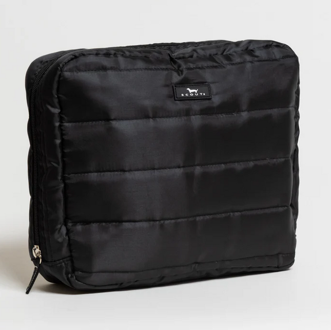 Scout All Inclusive Black Puffer Travel Accessories in  at Wrapsody