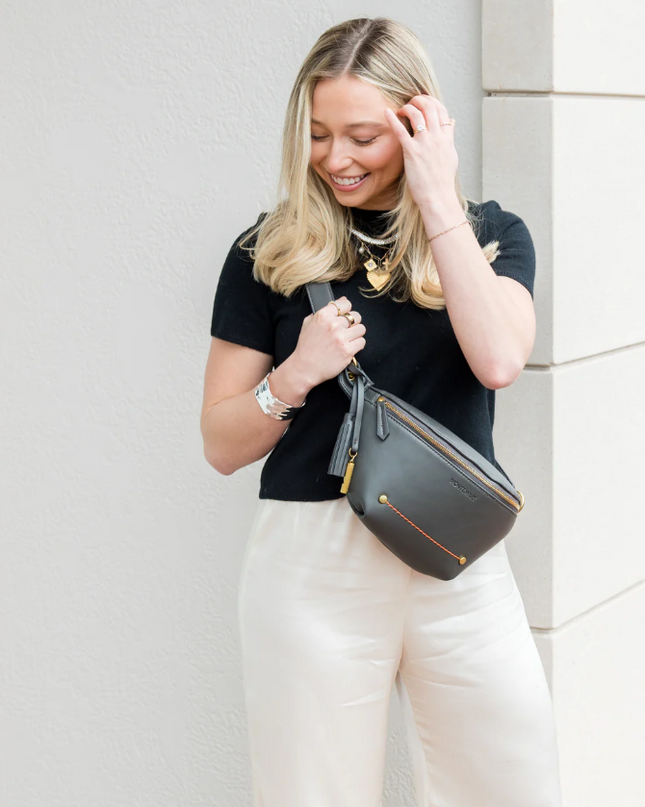 Roma Sling Slate Handbags in at Wrapsody