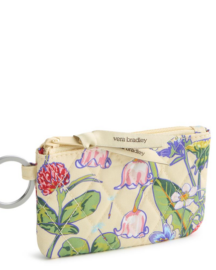 Vera Bradley All The Pretty Wildflowers Zip ID Case