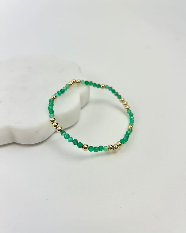 Enewton Worthy 3mm Bracelet - Green Onyx Bracelets in  at Wrapsody