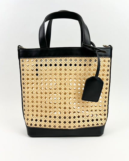 St Barth Tote - Black Handbags in  at Wrapsody