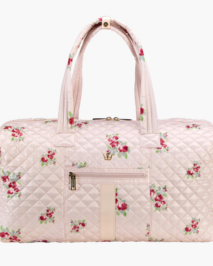 Pink weekender duffle sale