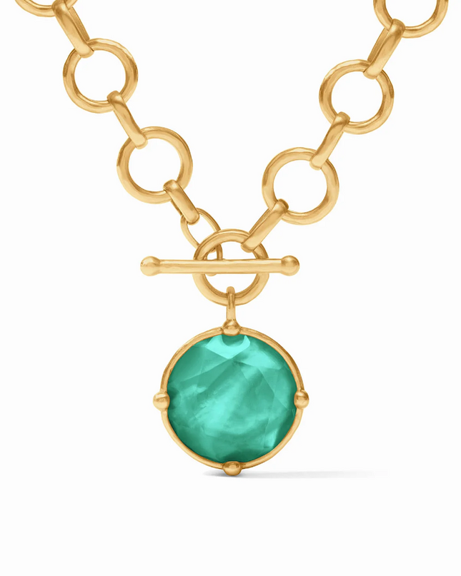 Julie Vos Honeybee Emerald Green Demi Necklace Necklaces in  at Wrapsody