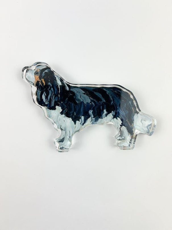 Tri-Colored King Charles Cavalier Acrylic Block Home Decor in at Wrapsody