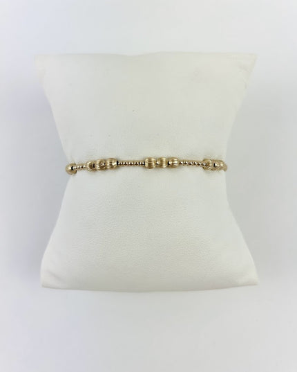 Enewton Gold Dignity Joy Pattern 4mm Bead Bracelet Bracelets in  at Wrapsody