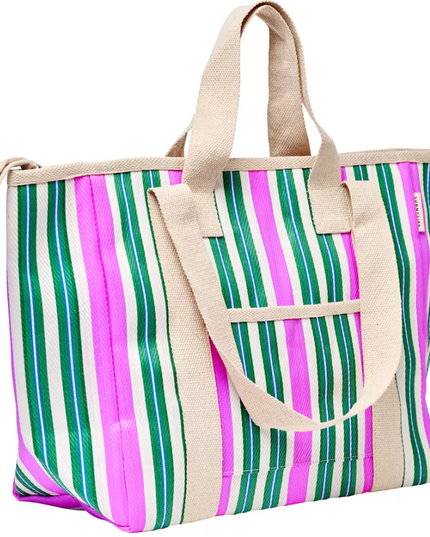 Cooler Tote in Seagrass Green Multi