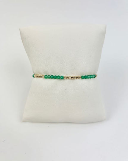 Enewton Blissful 2.5mm Bracelet - Green Onyx Bracelets in  at Wrapsody