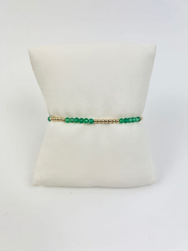 Enewton Blissful 2.5mm Bracelet - Green Onyx Bracelets in  at Wrapsody