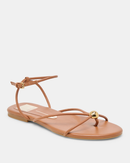 Kenley Leather Saddle Sandals Shoes in at Wrapsody