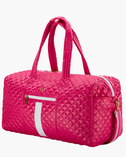 Oliver Thomas 24/7 Weekender Duffle Bright Rose Pink/White Stripe