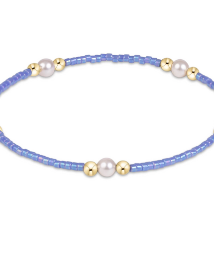Enewton Hope Purpose Pearl Bracelet Bright Blue