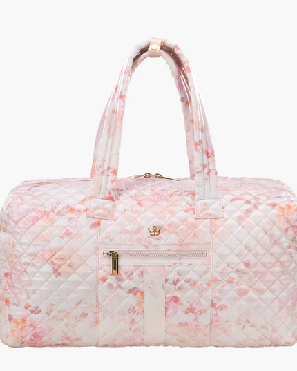 Oliver Thomas 24/7 Weekender Duffle Petal Pink Rose Print Luggage in at Wrapsody