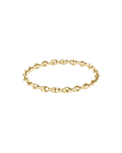 Enewton Classic Gold Twisted Thin Band Ring