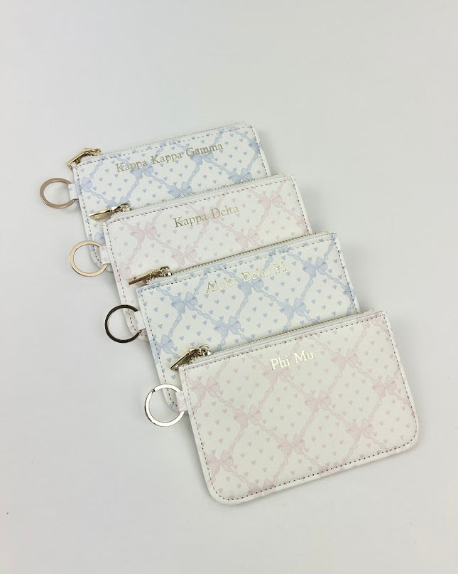 Sorority Keychain Pouch Greek in Alpha Chi Omega at Wrapsody