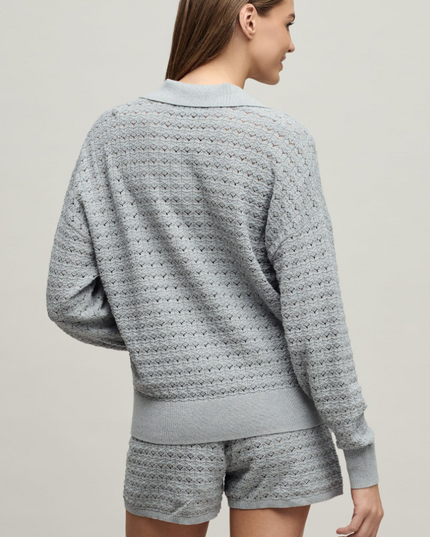 Barefoot Dreams Tulip Pointelle Frost Pullover