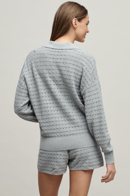 Barefoot Dreams Tulip Pointelle Frost Pullover