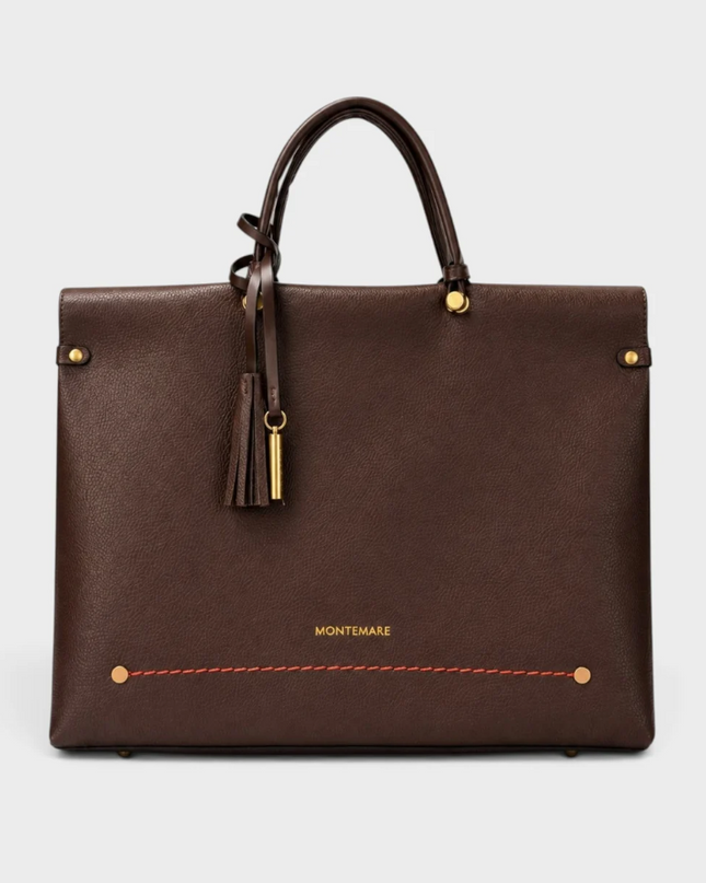 Vienna Small CarryOn Tote Brown Totes in at Wrapsody