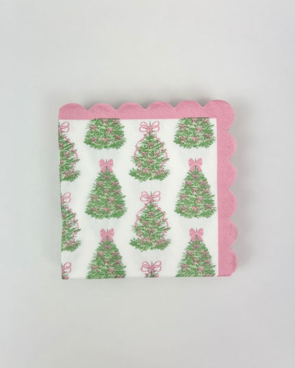 Bow Christmas Tree Cocktail Napkins Napkins in at Wrapsody