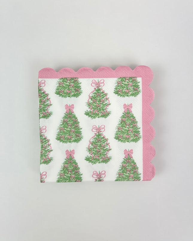 Bow Christmas Tree Cocktail Napkins Napkins in at Wrapsody