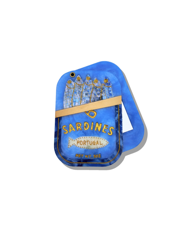 Solar Eclipse Sardines Compact Mirror Hair Accessories in at Wrapsody