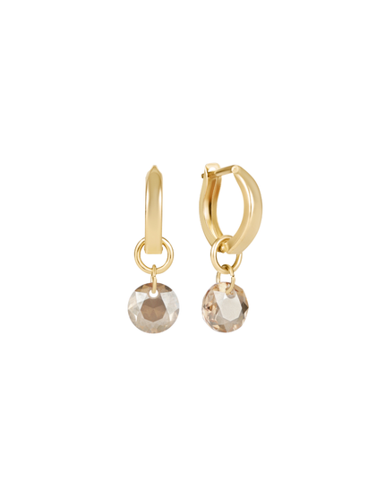 Enewton Reflection Small Charm Huggie Hoop Earrings in 11 at Wrapsody