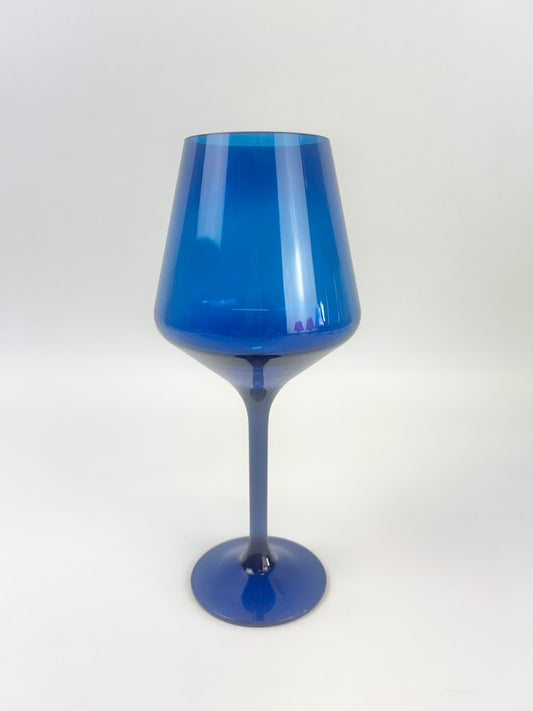 Shatterproof Stemmed Wineglass Blue