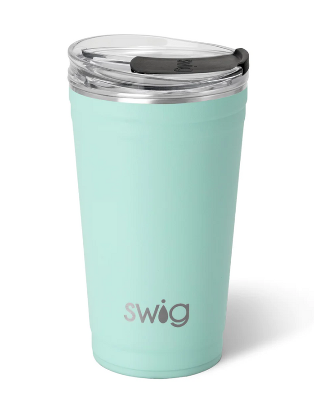 Swig Party Cup 24oz Seaglass Drinkware in  at Wrapsody