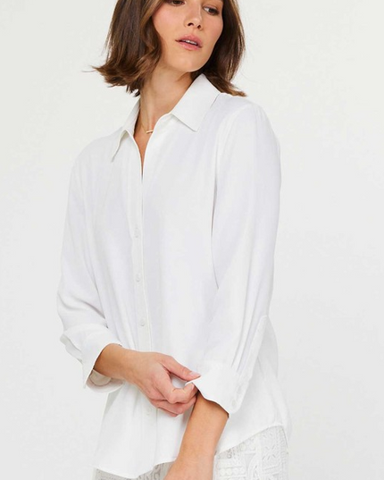 White Button Down Blouse