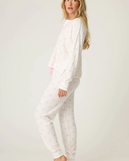 PJ Salvage Ski Jammie Classics Ivory Set Loungewear in at Wrapsody