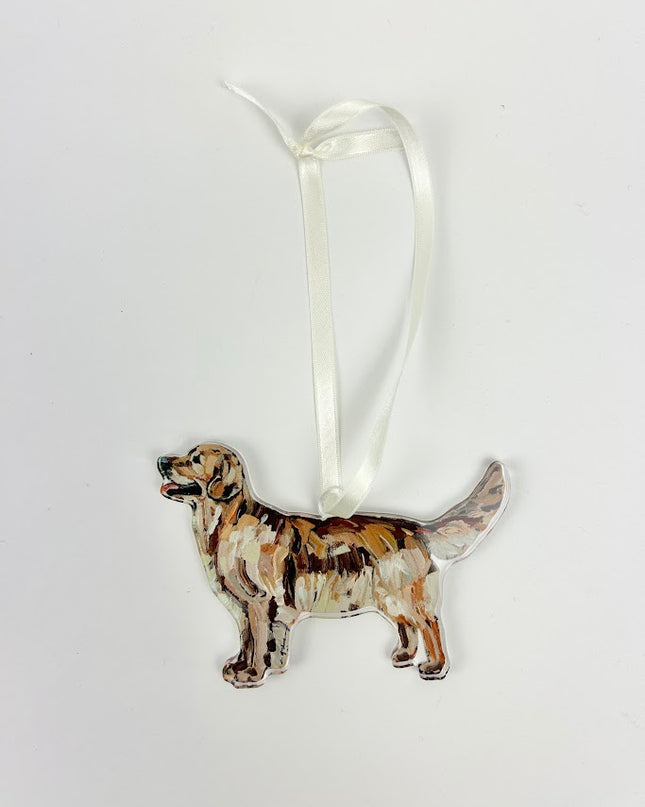 Dark Golden Retriever Acrylic Ornament Home Decor in  at Wrapsody