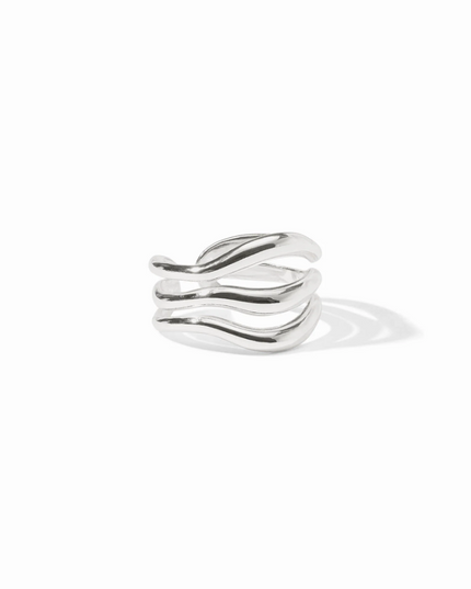 Julie Vos Wave Ring in Silver Rings in at Wrapsody