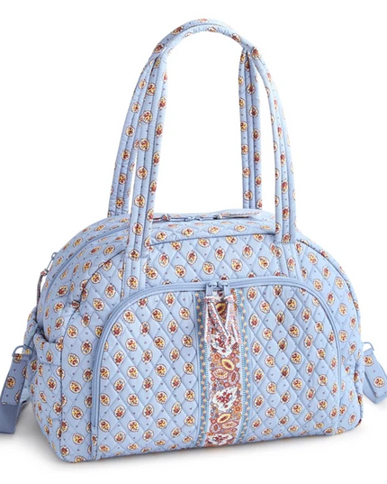 Vera Bradley Blue Leaf Weekender Travel Bag