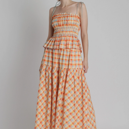 Plaid Midi Skirt Shorts in XS at Wrapsody