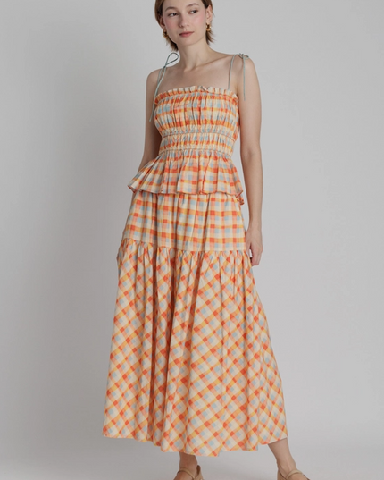 Plaid Midi Skirt Shorts in XS at Wrapsody