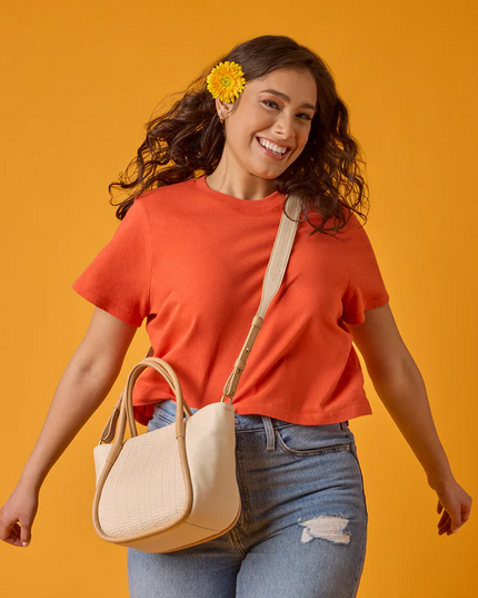 Hobo Margot Satchel in Cream Handbags in at Wrapsody