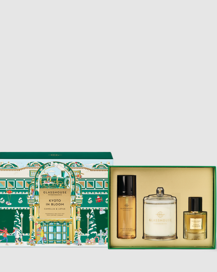 Glasshouse Fragrance Trio Gift Set Kyoto In Bloom Scents in at Wrapsody