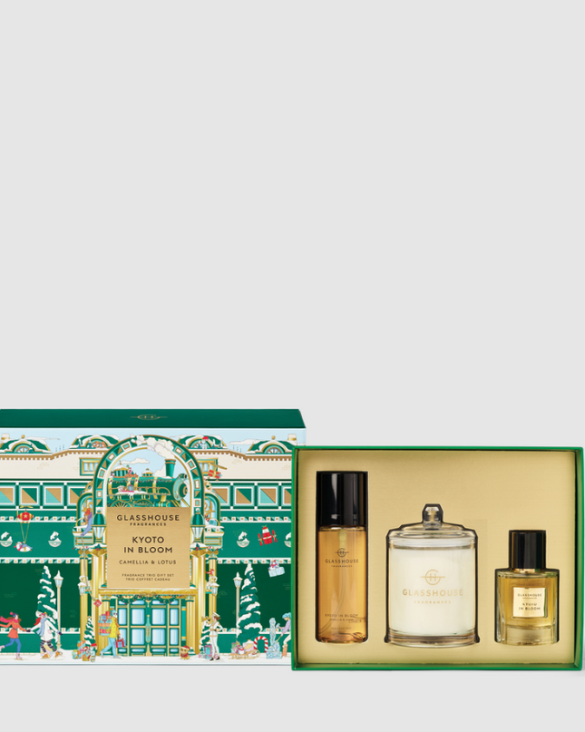 Glasshouse Fragrance Trio Gift Set Kyoto In Bloom Scents in at Wrapsody